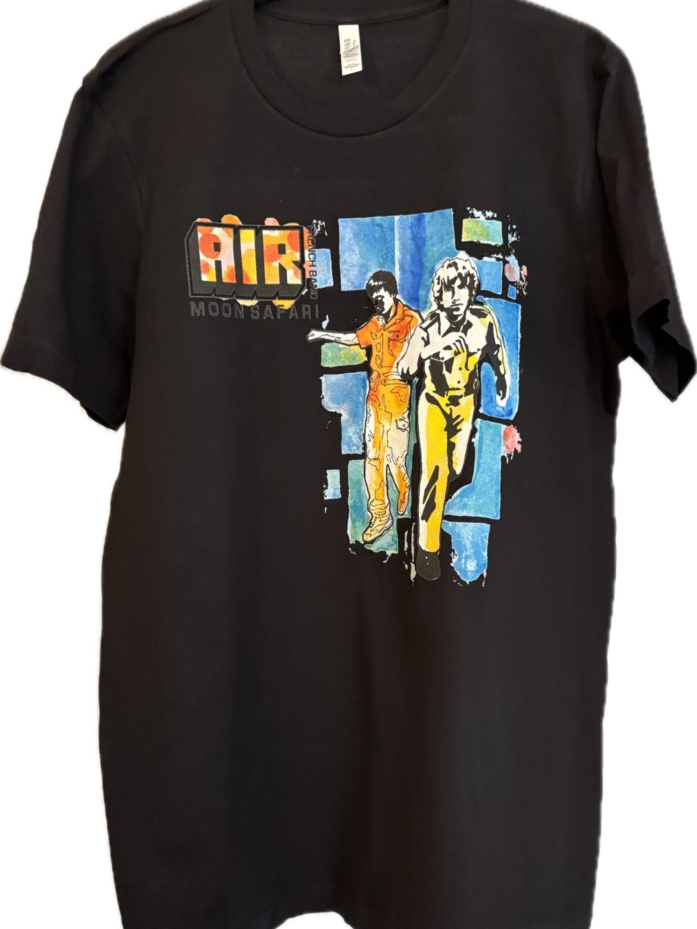 Moon Safari Black Graphic Album Art T-Shirt